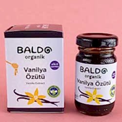 Baldo Organik Vanilya Özütü 80g  Alkolsüz 