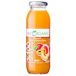 BenOrganic Organik Şeftali Kayısı Elma Suyu 250ml