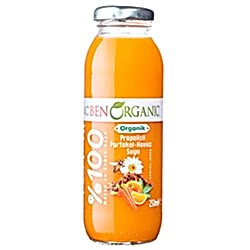 BenOrganic Organik Propolisli Portakal ve Havuç Suyu 250ml