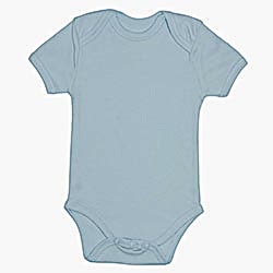 OrganicKid Organik Bebek Kısa Kollu Body  Mavi  12-18 ay 
