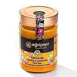 Eğriçayır Organik Zerdeçallı Zencefilli Ham Bal 415g
