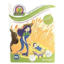 Gekoo Organik Yulaflı Keçiboynuzlu Bebek Bisküvisi  +8 Ay  Sütsüz  Vegan  150g