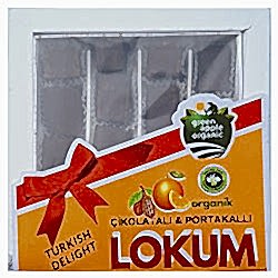 Greenapple Organik Bitter Çikolata Kaplı Portakallı Lokum 250g