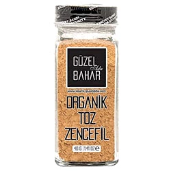 GÜZEL GIDA Organik Toz Zencefil 40g