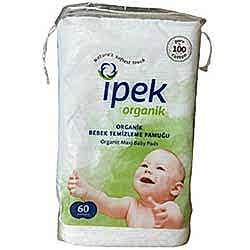İpek Organik Bebek Temizleme Pamuğu 60 adet