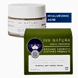 IVA NATURA Organik Anti-aging Krem  Hyaluronik Asit ve Ölmez Otu Çiçeği Özlü  50ml