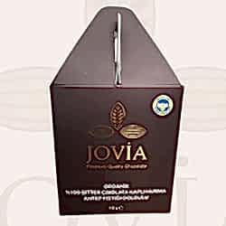 Jovia Organik %100 Bitter Çikolata Kaplı Antep Fıstığı Dolgulu Hurma 130g