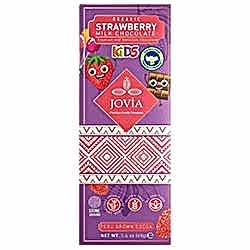 Jovia Organik Sütlü Çikolata  Çilekli  40g