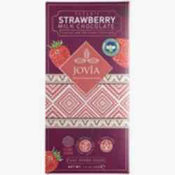 Jovia Organik Sütlü Çikolata  Çilekli  40g