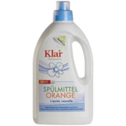 Klar Organik Sıvı Elde Bulaşık Deterjanı  Portakal Kokulu  1 5L