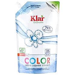 Klar Organik Renkliler için Sıvı Çamaşır Deterjanı  Kokusuz  1 5L Eko-ambalaj