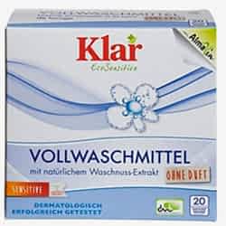 Klar Organik Sabun Cevizi özlü Toz Çamaşır Deterjanı  Kokusuz  1 1kg