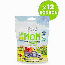 MOM Organik Bonbon Meyveli Şeker 240 adet  12 Paket x 20 Adet 