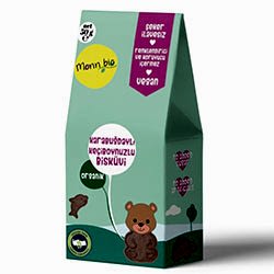 Monn Bio Organik Karabuğdaylı Keçiboynuzlu Bisküvi 50g