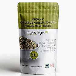 Naturiga Organik Kabuksuz Kenevir Tohumu 200g