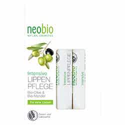 Neobio Organik Dudak Bakım Kremi  Badem ve Zeytin Yağı  2x4 8g