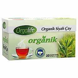Karali Orgalife Organik Siyah Çay  Bardak Poşet  20 adet