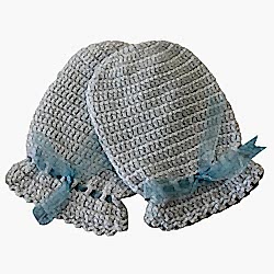 Organic Bonny Baby Organik El Yapımı Eldiven  Mavi 