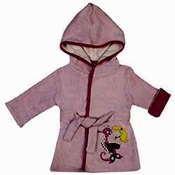 OrganicKid Organik Bornoz  Pembe  Deniz Kızı  3 Yaş 