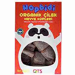 OTS Organik Hopbidi Çilek Meyve Küpleri  Yumuşak Şeker  25g