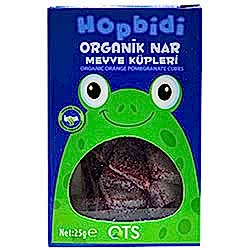 OTS Organik Hopbidi Nar Meyve Küpleri  Yumuşak Şeker  25g