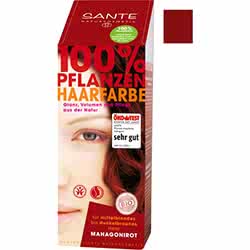 SANTE Organik Bitkisel Toz Saç Boyası  Mahagoni Kızılı  100g