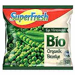 Superfresh Organik Dondurulmuş Bezelye 450g