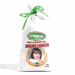 Tombul Organik Tarhana  7 Ay+ Bebek ve Çocuklar için  500g  Bez Kese 