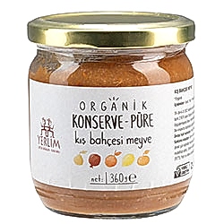 Yerlim Organik Kış Bahçesi Meyve  Konserve Püre  360g