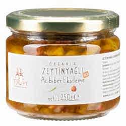 Yerlim Organik Zeytinyağlı Acı Biber Ekşileme 250g