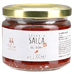 Yerlim Organik Güneşte Biber Salçası  Acı  300g