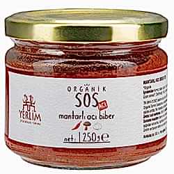 Yerlim Organik Mantarlı Kırmızı Acı Biber Sos 250g