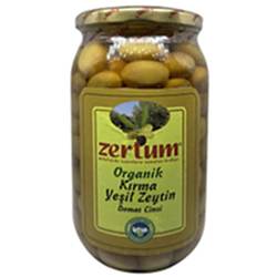 Zertum Organik Domat Yeşil Zeytin  Kırma  750g