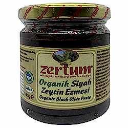 Zertum Organik Siyah Zeytin Ezmesi 180g